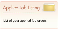 Applied Job Listing