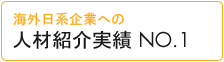 人材紹介実績NO.1